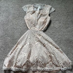 Camille La Vie Nude Sequined Formal/Homecoming Dress